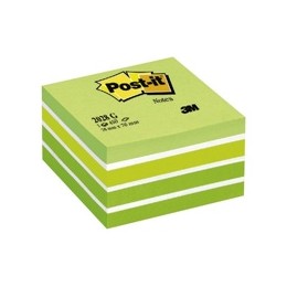 Post-it Note Cube Pad of 450 Sheets 76x76mm Pastel Green Ref 2028G