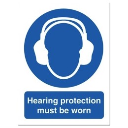 Stewart Superior Hearing Protection Must Be Worn Self Adhesive Sign Ref M002SAV