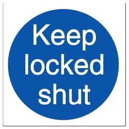 Stewart Superior Keep Locked Shut Self Adhesive Sign Ref M016SAV [Pack 5]