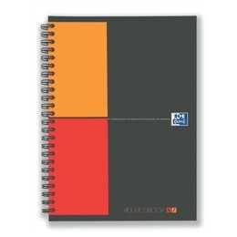 Oxford International Address Book A-Z Polypropylene Wirebound 160pp 90gsm A5 Ref 100103165