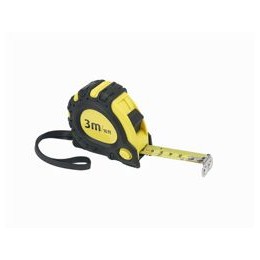 Linex Measuring Tape with Hook and Non-slip Surface Metric and Imperial with Belt Clip 3m Ref Lxemt3000