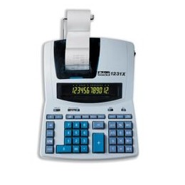 Ibico Calculator Printing 1231X 2 Colour Display and Print Tax Currency Cost Grand Total Ref IB410109