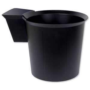 Multiform ExaBin Waste Paper Bin with Recyclables Section Recycled Polystyrene Black Ref 42114D