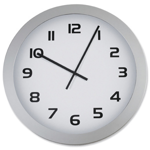 Alba Giant Wall Clock Quartz Legible from 30m Distance Diameter 600mm Ref HORGIANT