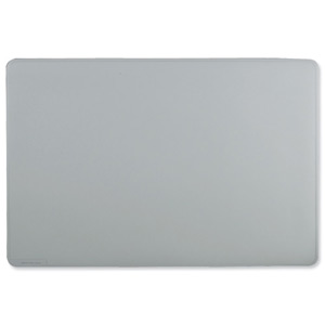 Durable Desk Mat Contoured Edge with Foam Anti-slip Backing W530xD400mm Grey Ref 7102/10