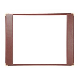Leathercraft Executive Desk Blotter on Suede Base Full Demy W450xD605mm Burgundy Ref FDBBURG