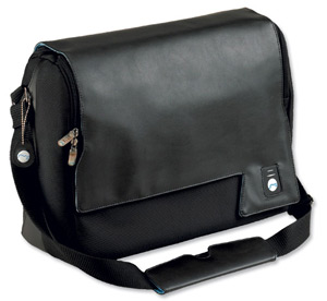 Forward Exec Laptop Courier Bag Nylon Padded with Organiser Section and Filing Pocket Black Ref 3000