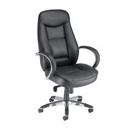 Adroit Executive Languedoc Armchair Back H720mm W550xD530xH480-560mm Black Ref 10488-01