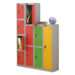 Trexus 2 Door Locker Hasp & Staple Lock Extra Depth ACTIVECOAT W305xD460xH1220mm Silver Green Ref 806586