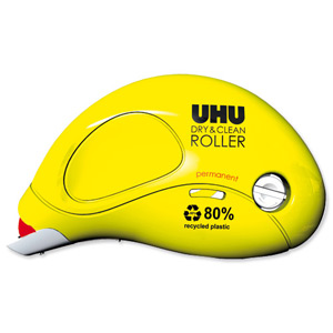 UHU Glue Dot Roller Permanent Disposable Immediate Bond Micro-dots Solvent-free Ref 38900