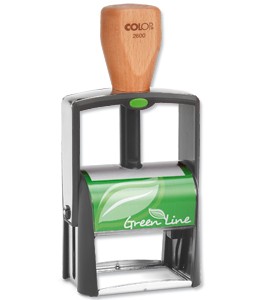 Colop 2600 Green Line Custom Metal Stamp Self-Inking Text Imprint 58x37mm Ref 2371662004