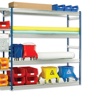 Trexus Plus Top Rax Longspan Shelving Extension Bay Extra Depth Chipboard 1740x590x2000mm Ref SP838013