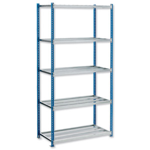 Trexus Plus Quick Shelf Pure Archive Shelving System Starter Bay Unboarded W1000xD500xH2000mm