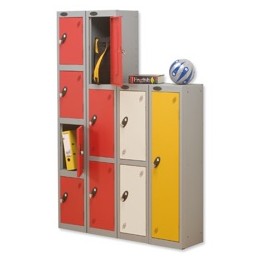 Trexus 2 Door Locker Hasp and Staple Lock ACTIVECOAT W305xD305xH1220mm Silver White Ref 862215