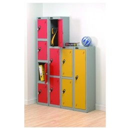 Trexus 1 Door Locker Hasp and Staple Lock ACTIVECOAT W305xD305xH1220mm Silver Ref 862249