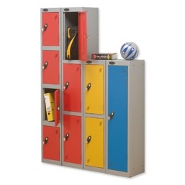Trexus 1 Door Locker Hasp and Staple Lock ACTIVECOAT W305xD305xH1220mm Silver Blue Ref 862257