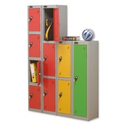 Trexus 1 Door Locker Hasp and Staple Lock ACTIVECOAT W305xD305xH1220mm Silver Green Ref 862299