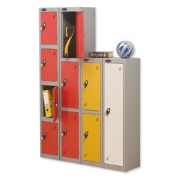 Trexus 1 Door Locker Hasp & Staple Lock Extra Depth ACTIVECOAT W305xD460xH1220mm Silver White Ref 862388
