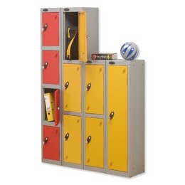 Trexus 3 Door Locker Hasp and Staple Lock ACTIVECOAT W305xD305xH1780mm Silver Yellow Ref 862443
