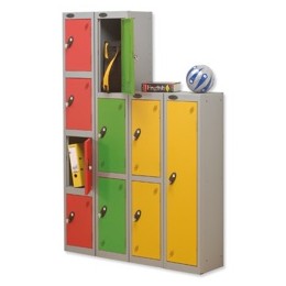 Trexus 3 Door Locker Hasp & Staple Lock Extra Depth ACTIVECOAT W305xD460xH1780mm Silver Green Ref 862493