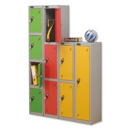 Trexus 4 Door Locker Hasp and Staple Lock ACTIVECOAT W305xD305xH1780mm Silver Green Ref 862558