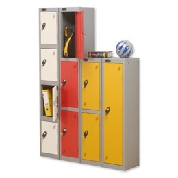 Trexus 4 Door Locker Hasp and Staple Lock ACTIVECOAT W305xD305xH1780mm Silver White Ref 862574