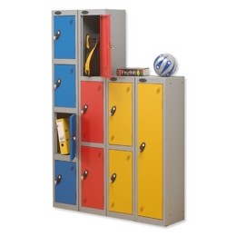 Trexus 4 Door Locker Hasp & Staple Lock Extra Depth ACTIVECOAT W305xD460xH1780mm Silver Blue Ref 862613