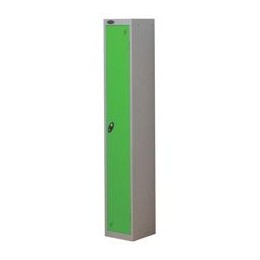 Trexus Plus 1 Door Locker Nest of 1 ACTIVECOAT W305xD305xH1780mm Silver Green Ref 862697