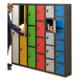 Trexus Plus 1 Door Locker Nest of 1 ACTIVECOAT W305xD305xH1780mm Black Green Ref 862972