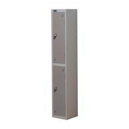 Trexus Plus 2 Door Locker Nest of 1 ACTIVECOAT W305xD305xH1780mm Silver Ref 863189