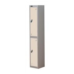Trexus Plus 2 Door Locker Nest of 1 Extra Depth ACTIVECOAT W305xD460xH1780mm Silver White Ref 863294