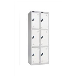 Trexus Plus 3 Door Locker Nest of 2 ACTIVECOAT W305xD305xH1780mm Silver White Ref 863846