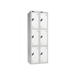 Trexus Plus 3 Door Locker Nest of 2 Extra Depth ACTIVECOAT W305xD460xH1780mm Silver White Ref 863901