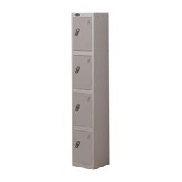 Trexus Plus 4 Door Locker Nest of 1 Extra Depth ACTIVECOAT W305xD460xH1780mm Silver Ref 864215