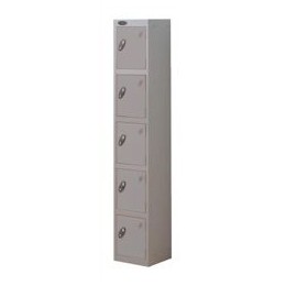Trexus Plus 5 Door Locker Nest of 1 ACTIVECOAT W305xD305xH1780mm Silver Ref 864639