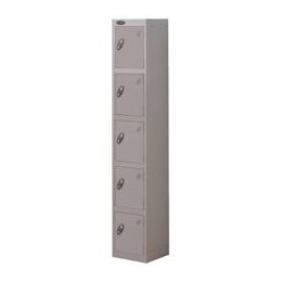 Trexus Plus 5 Door Locker Nest of 1 Extra Depth ACTIVECOAT W305xD460xH1780mm Silver Ref 864697