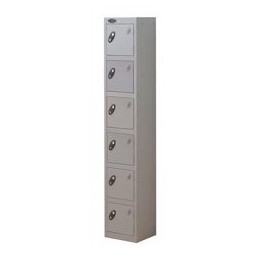 Trexus Plus 6 Door Locker Nest of 1 ACTIVECOAT W305xD305xH1780mm Silver Ref 865113