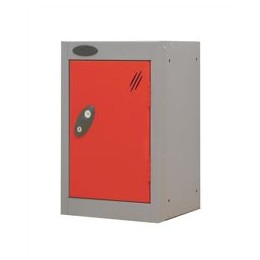 Trexus Plus Nesting Quarto Locker ACTIVECOAT 305x305x480mm Silver Red Ref 865618