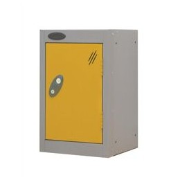 Trexus Plus Nesting Quarto Locker ACTIVECOAT 305x305x480mm Silver Yellow Ref 865634