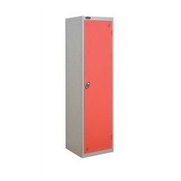 Trexus Uniform Locker W460xD460xH1780 Silver Red