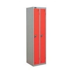 Trexus Twin Locker W460xD460xH1780 Silver Red