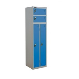 Trexus 2 Person Locker W460xD460xH1780 Silver Blue