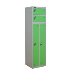 Trexus 2 Person Locker W460xD460xH1780 Silver Green