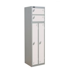 Trexus 2 Person Locker W460xD460xH1780 Silver White
