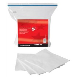 5 Star Absorbent Wipes General Purpose Cleaning Lint Free [Pack 50]