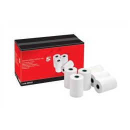 5 Star Thermal Printer Rolls 55gsm W57xD55xCore12.7mm 24m [Pack 20]