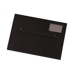 5 Star Document Wallet Polypropylene A4 Black [Pack 3]