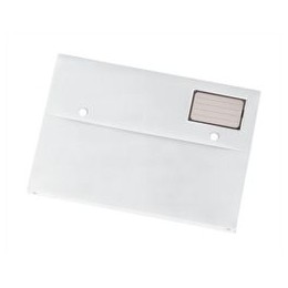 5 Star Document Wallet Polypropylene A4 White [Pack 3]