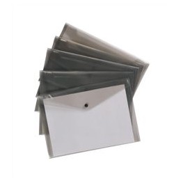 5 Star Envelope Wallet Polypropylene A4 Translucent Smoke [Pack 5]