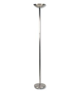 Merit Uplighter Halogen with Dimmer Switch 300W 1820mm Tall Silver Ref 909469